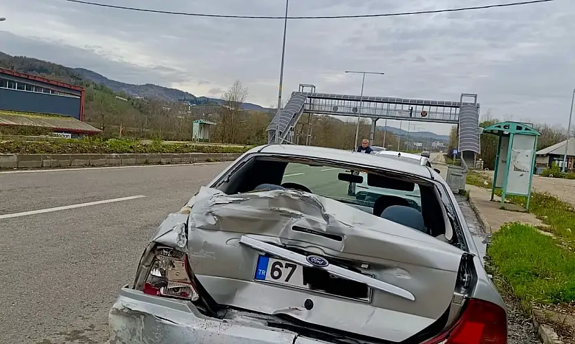 Bartın terminal yolunda kaza