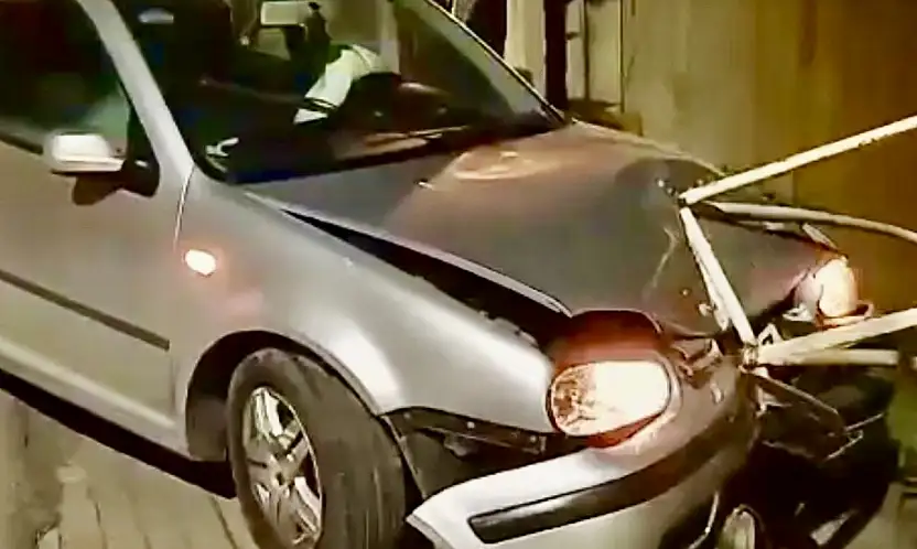 Hastane kavşağında kaza