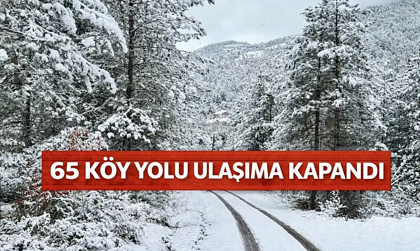 Karda kapanan yollar açılıyor