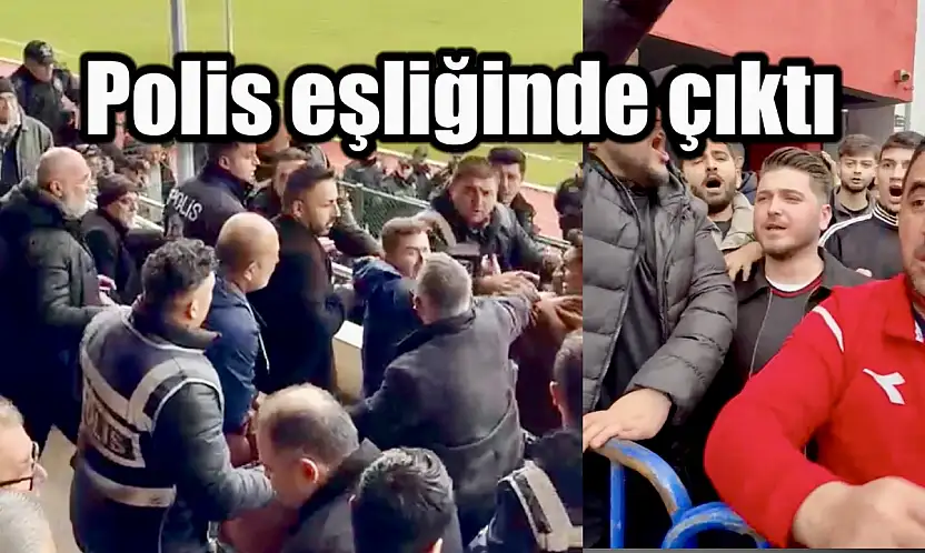 Maç bitti, tribünler karıştı