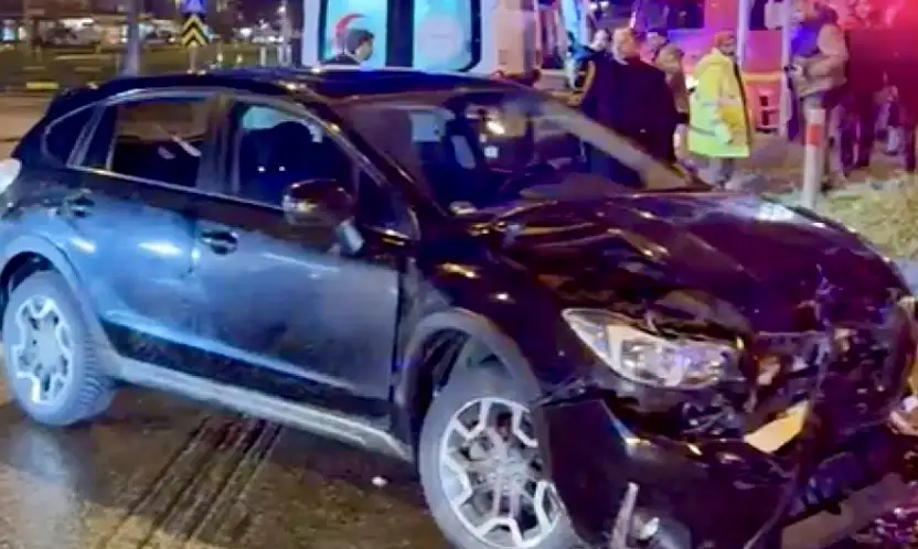 Organize Kavşağında feci kaza