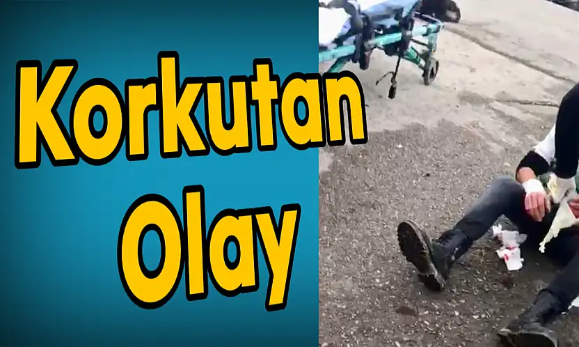 Sanayi sitesi önünde korkutan olay