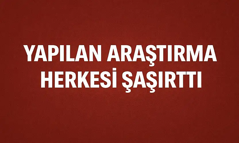 Şoke eden araştırma