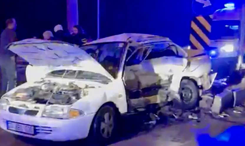 Yeni hastane kavşağında feci kaza