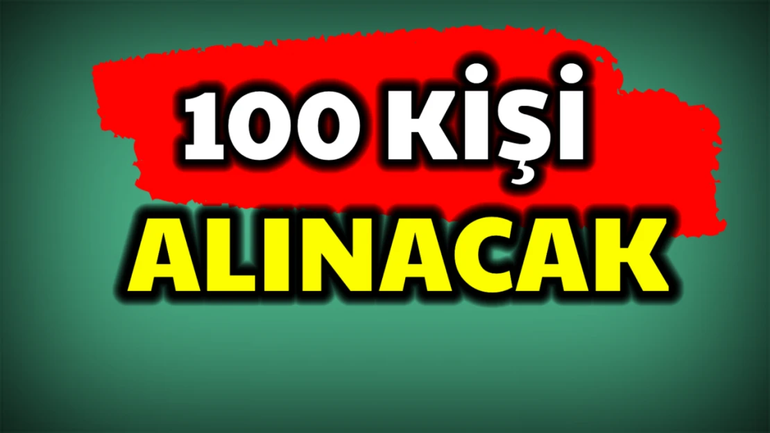 Bartın'da 100 kişi alınacak