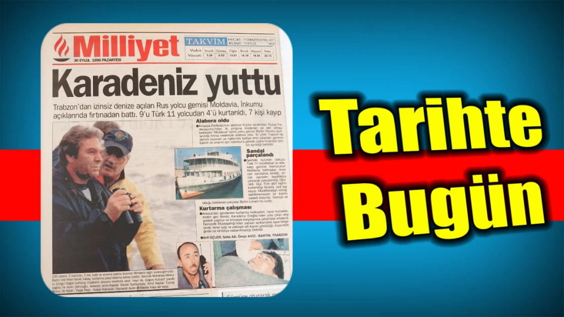 Bartın'da gemi batıran fırtına!