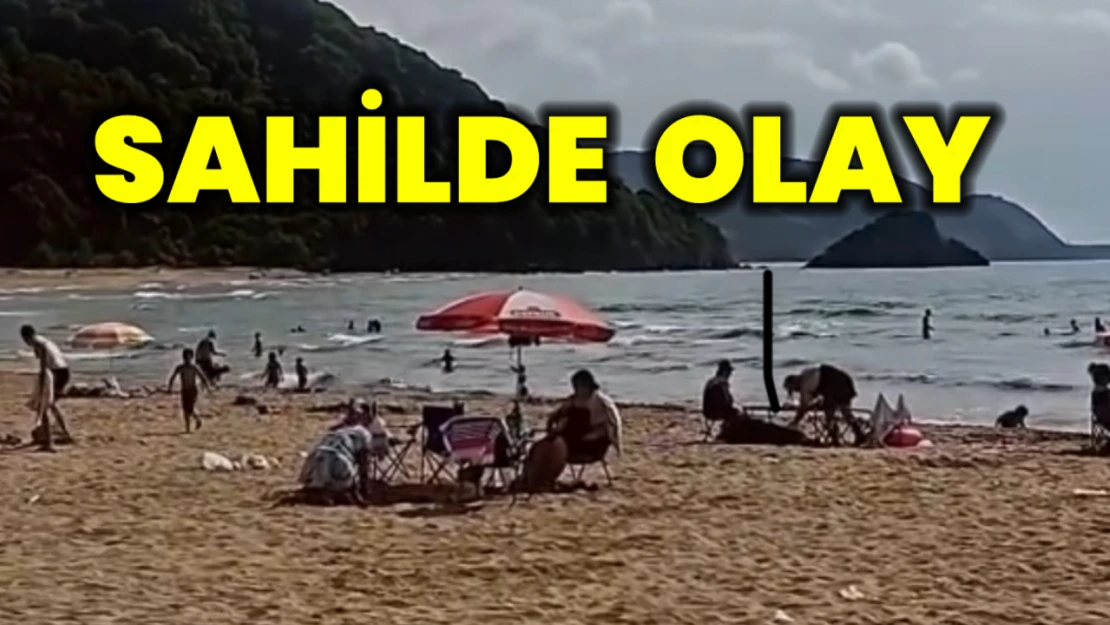 Sahilde olay çıktı