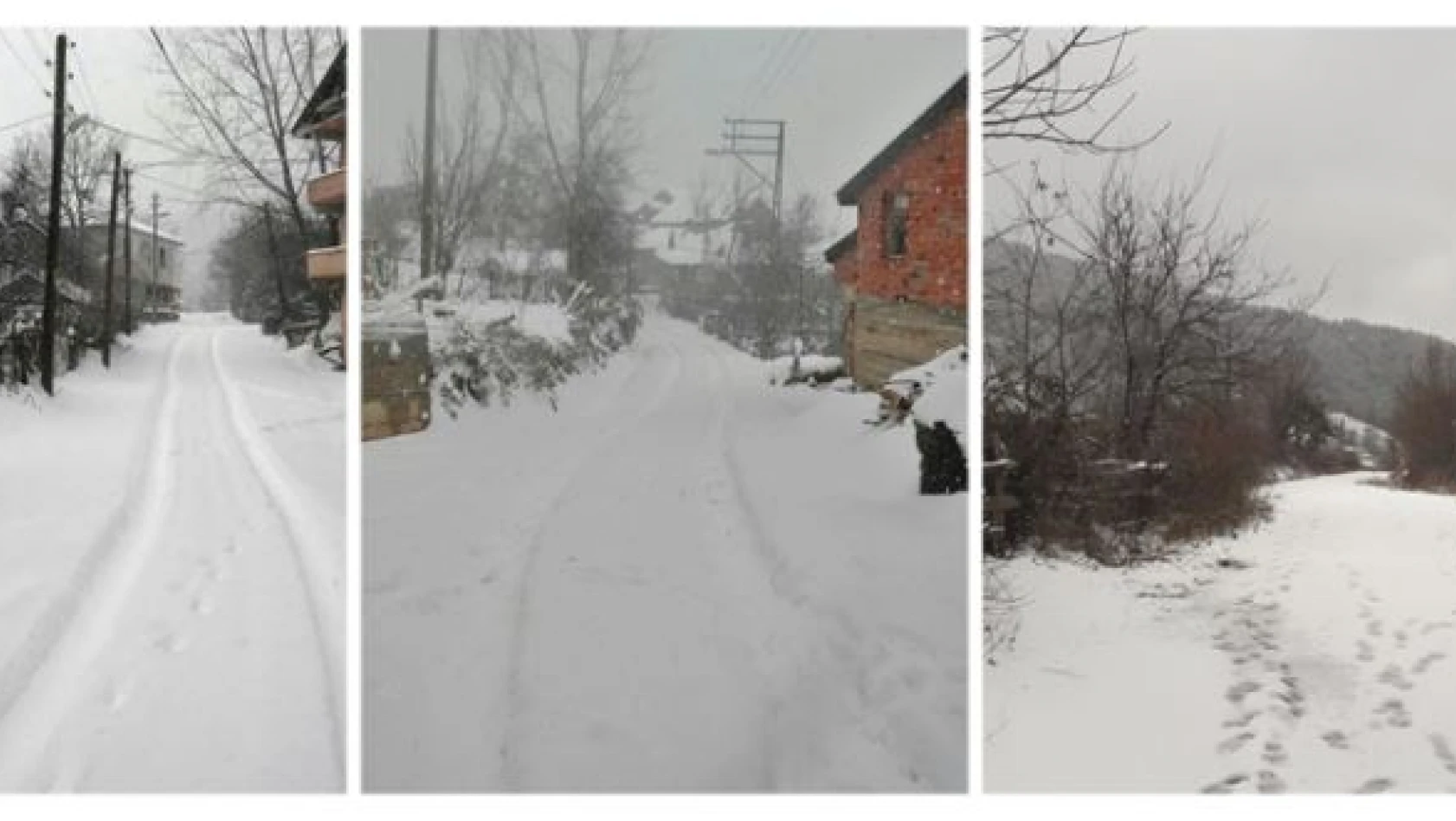 Bartın'da kar yağışı etkili oluyor