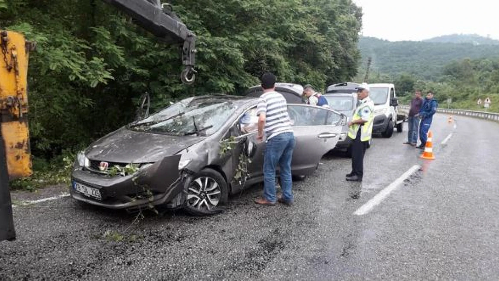 Bartın Zonguldak yolunda 2 kaza