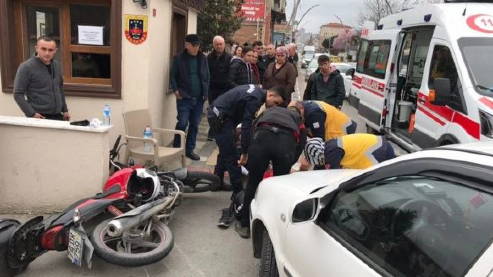 Bulvarda motosiklet kazası
