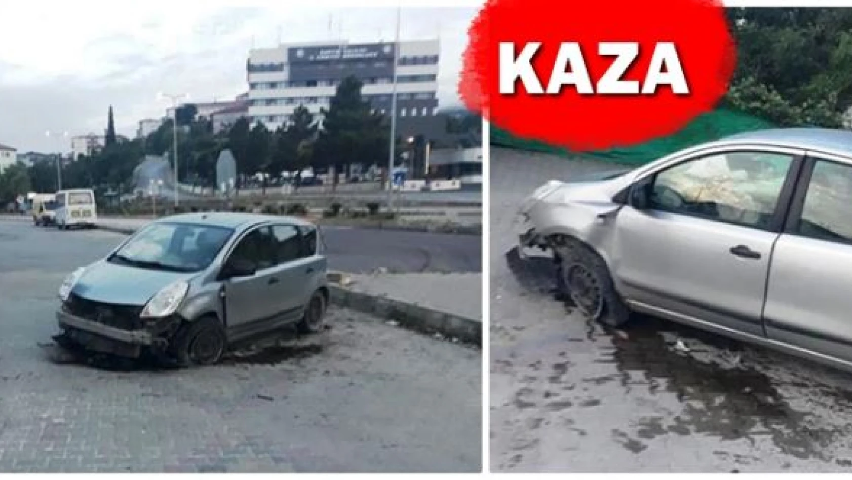 Çatmaca'da kaza, yoldan çıktı