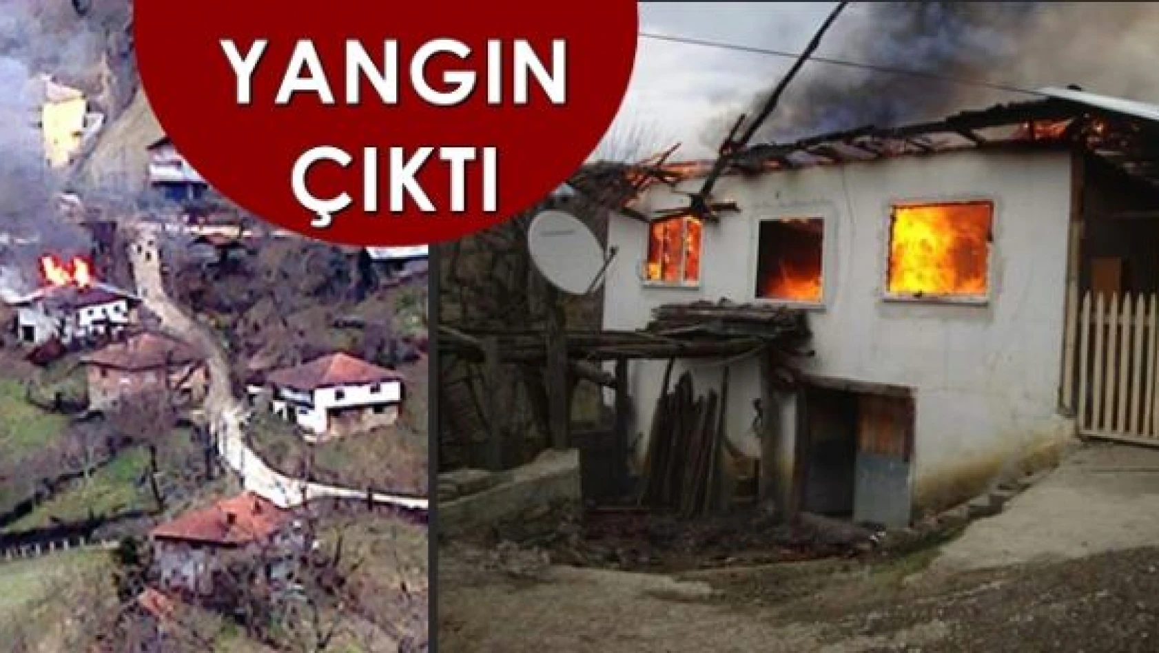 Kumluca'da 2 katlı ev yandı