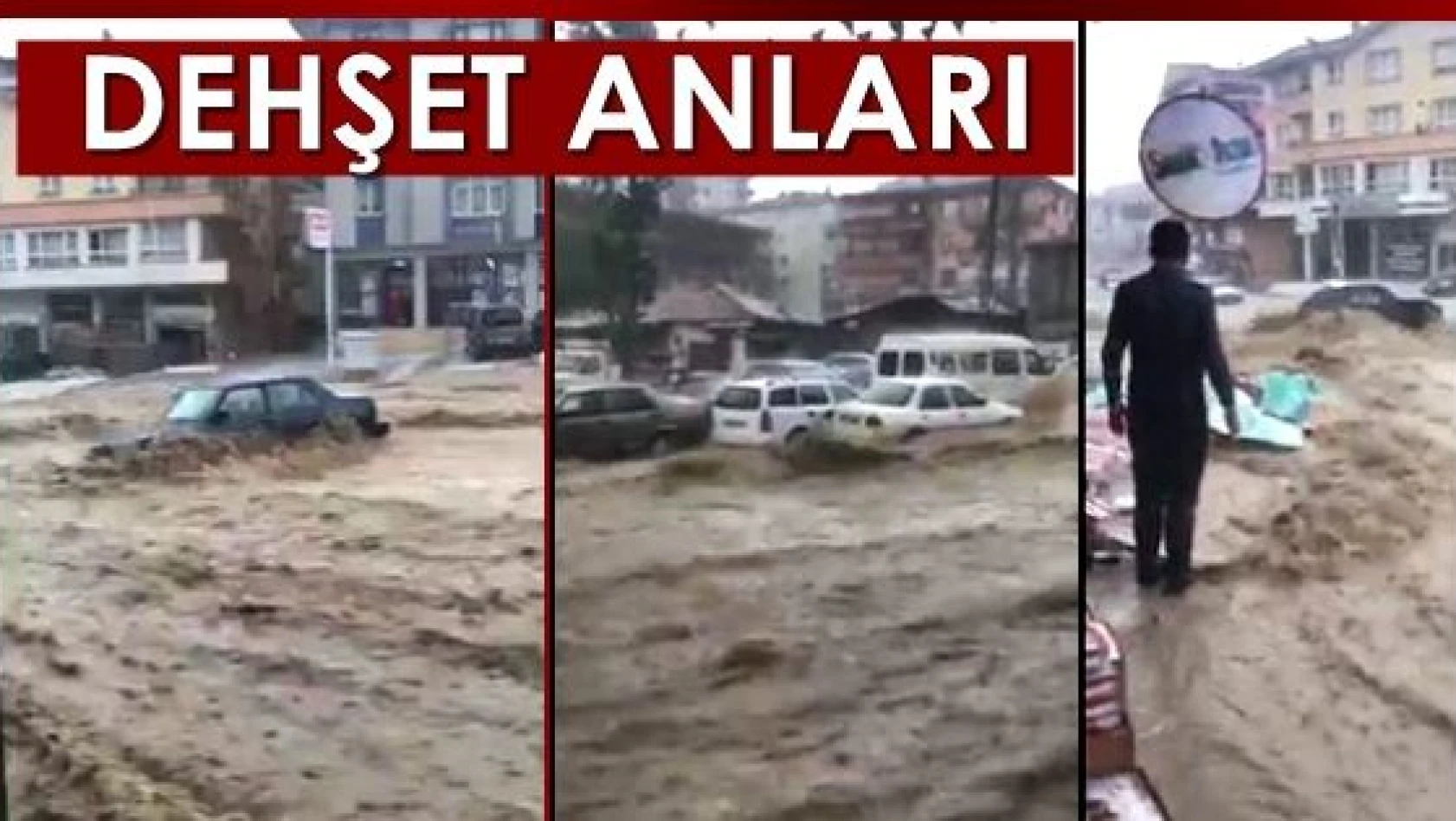Ankara'da sel felaketi böyle görüntülendi