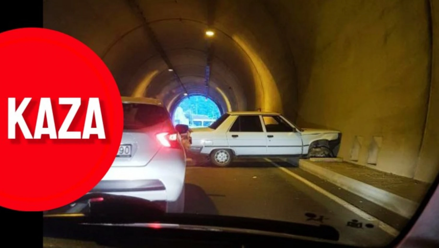 Amasra tünelinde kaza