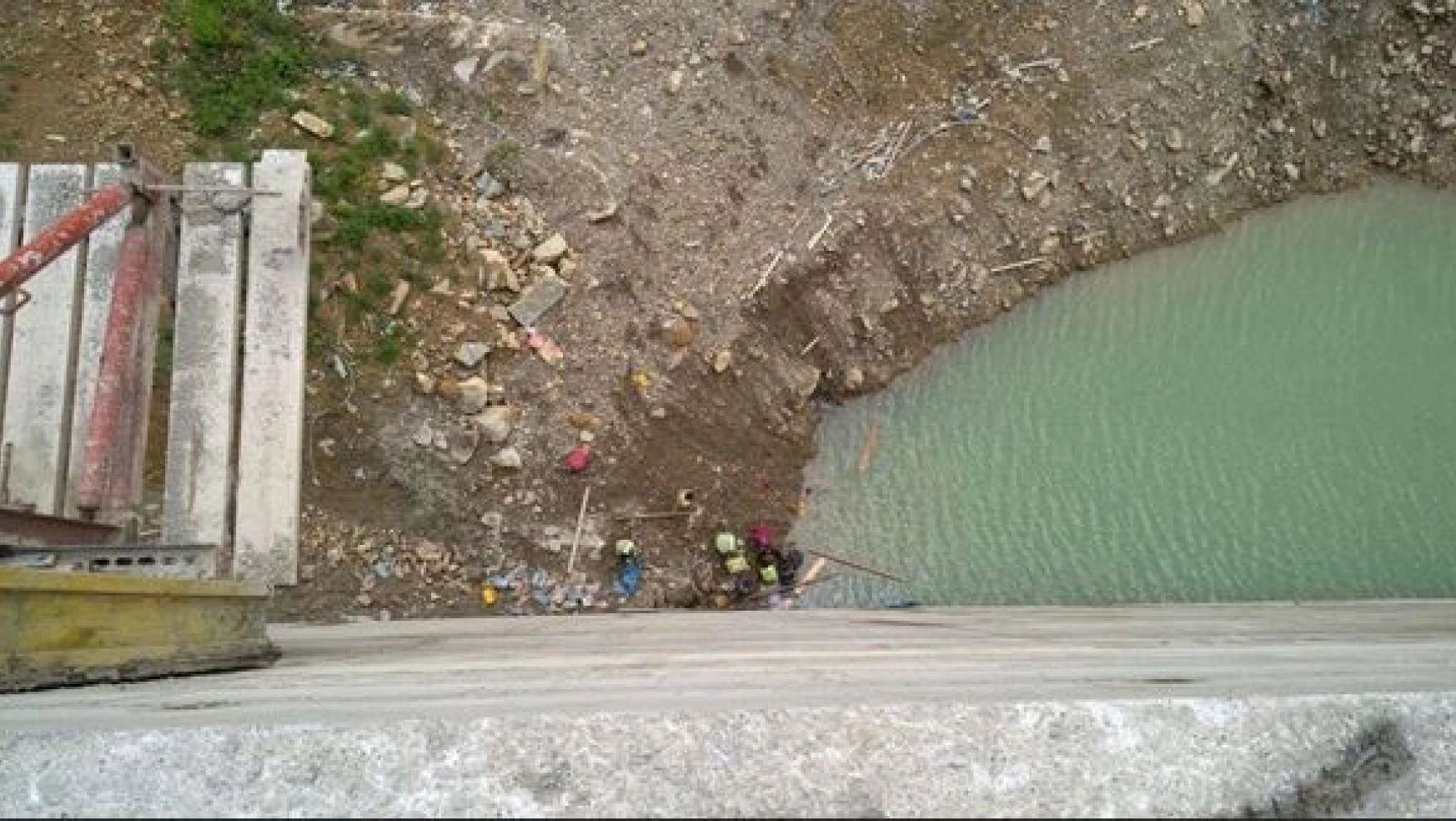 Baraj inşaatında iş kazası, 1 ağır yaralı