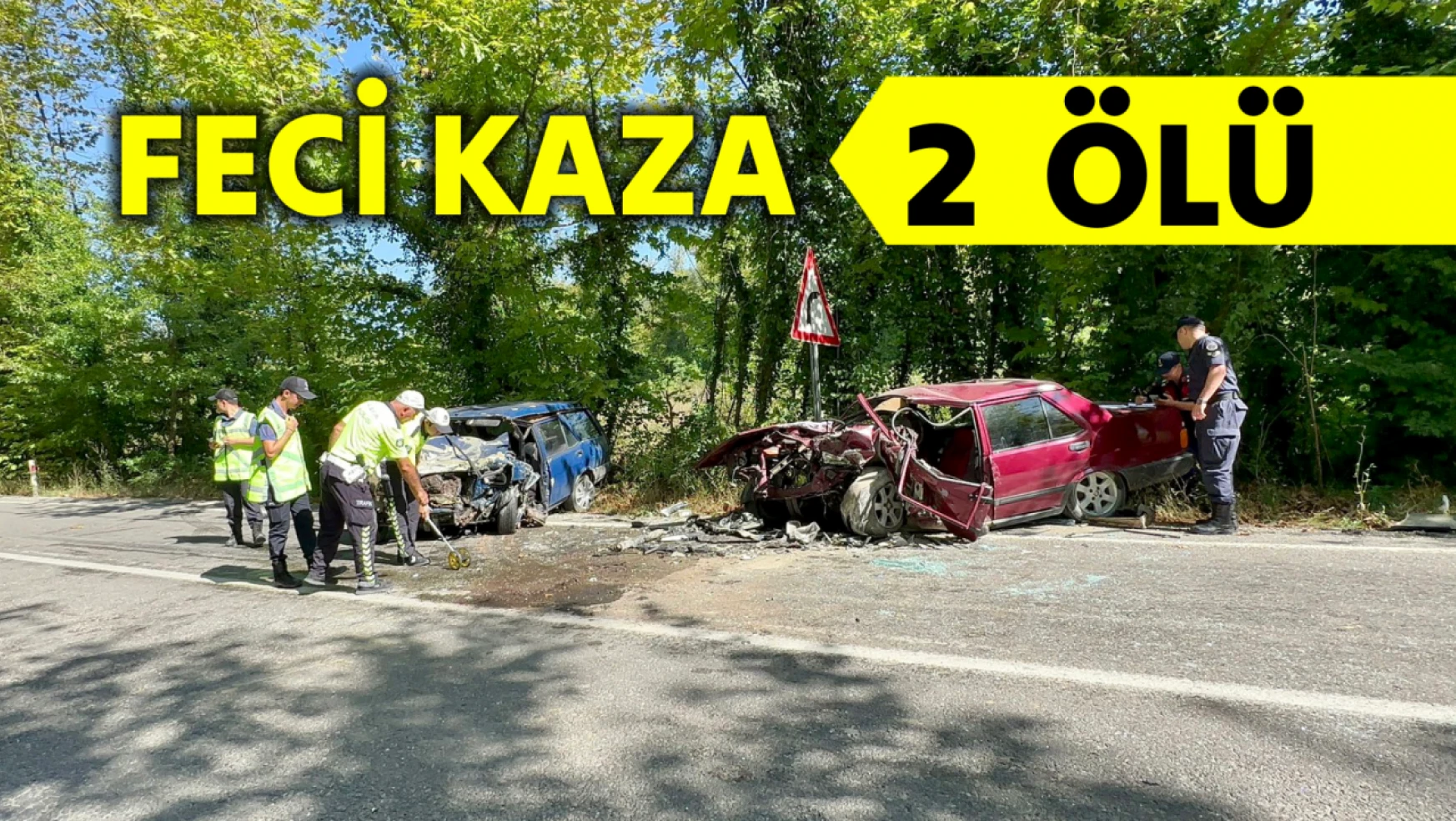 Bartın'da feci kaza: 2 ölü