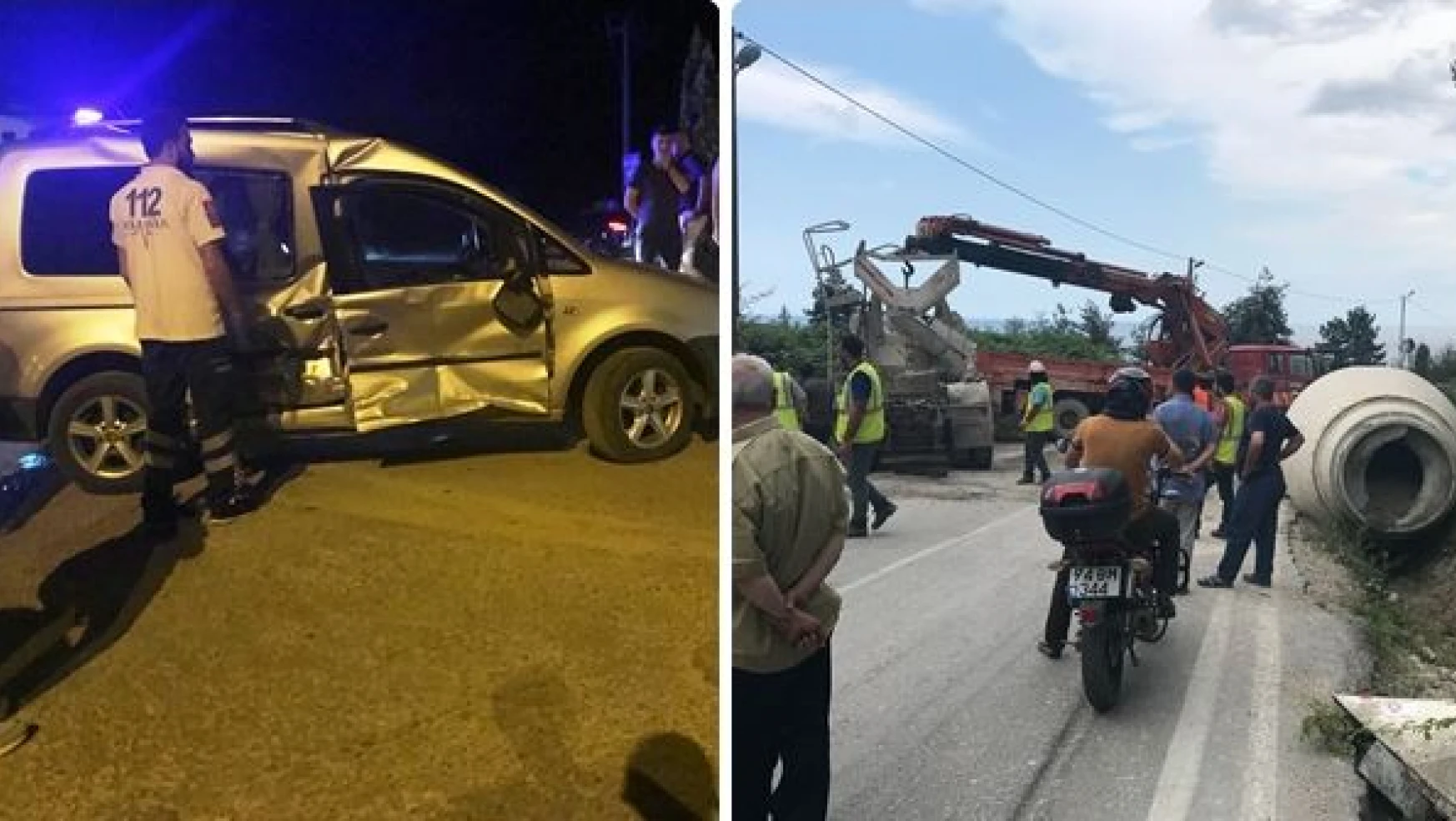 Bartın'da İki trafik kazası 
