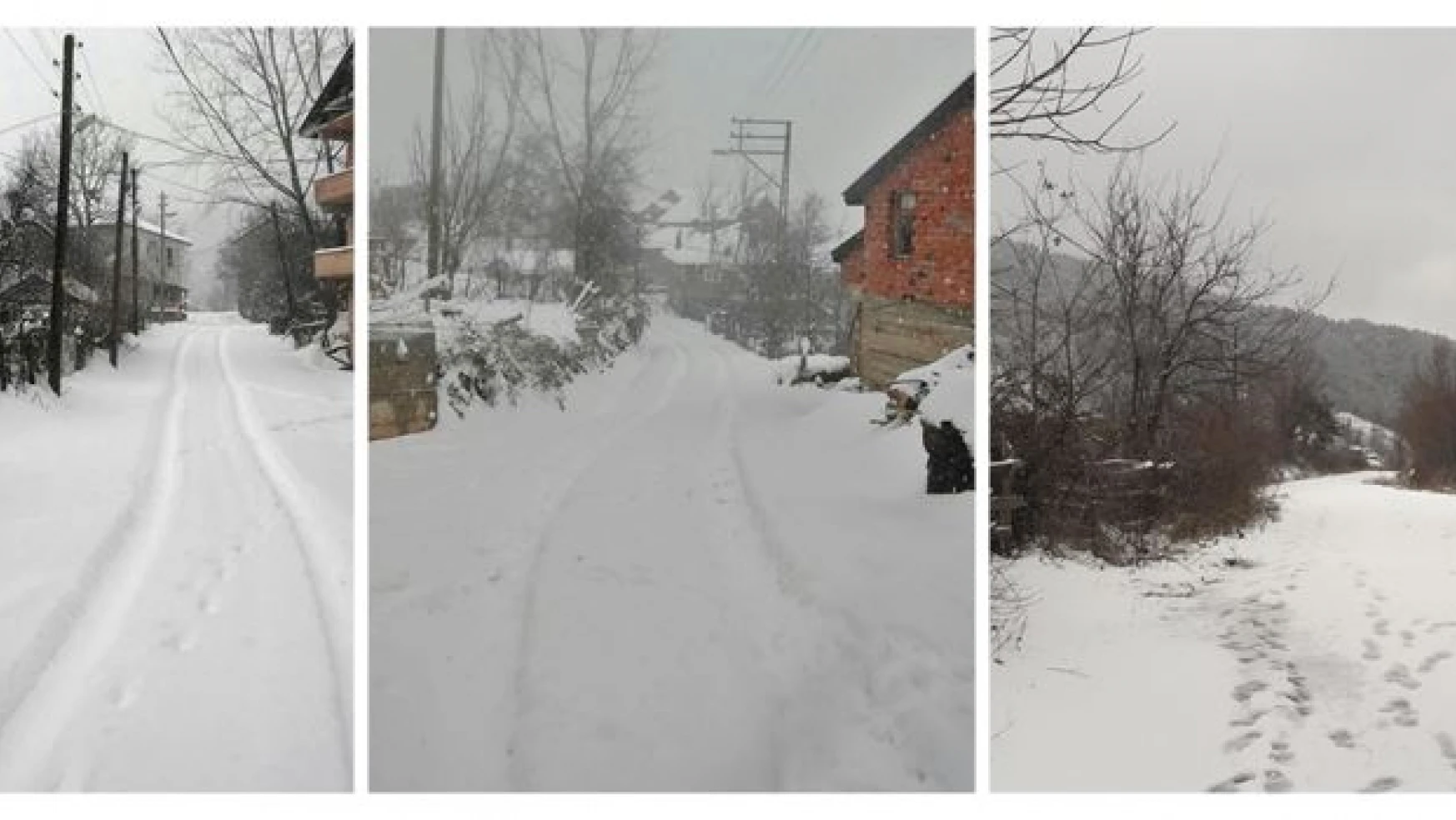 Bartın'da kar yağışı etkili oluyor