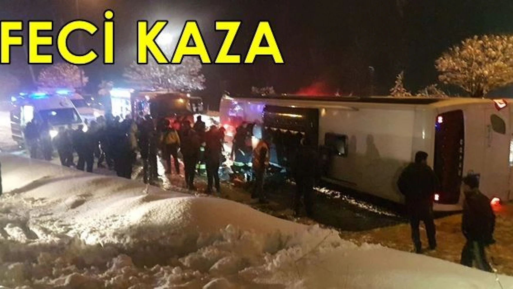 Bartın'da yolcu otobüsü devrildi