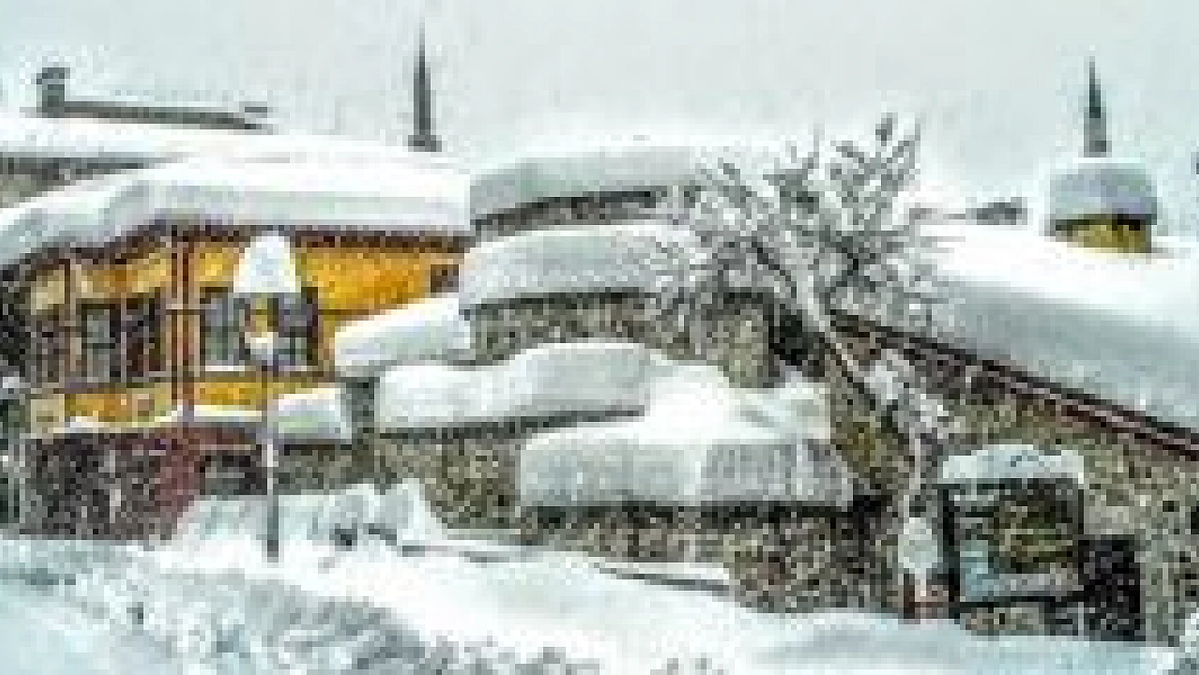 Bartın'dan kartpostal tadında kar manzaraları