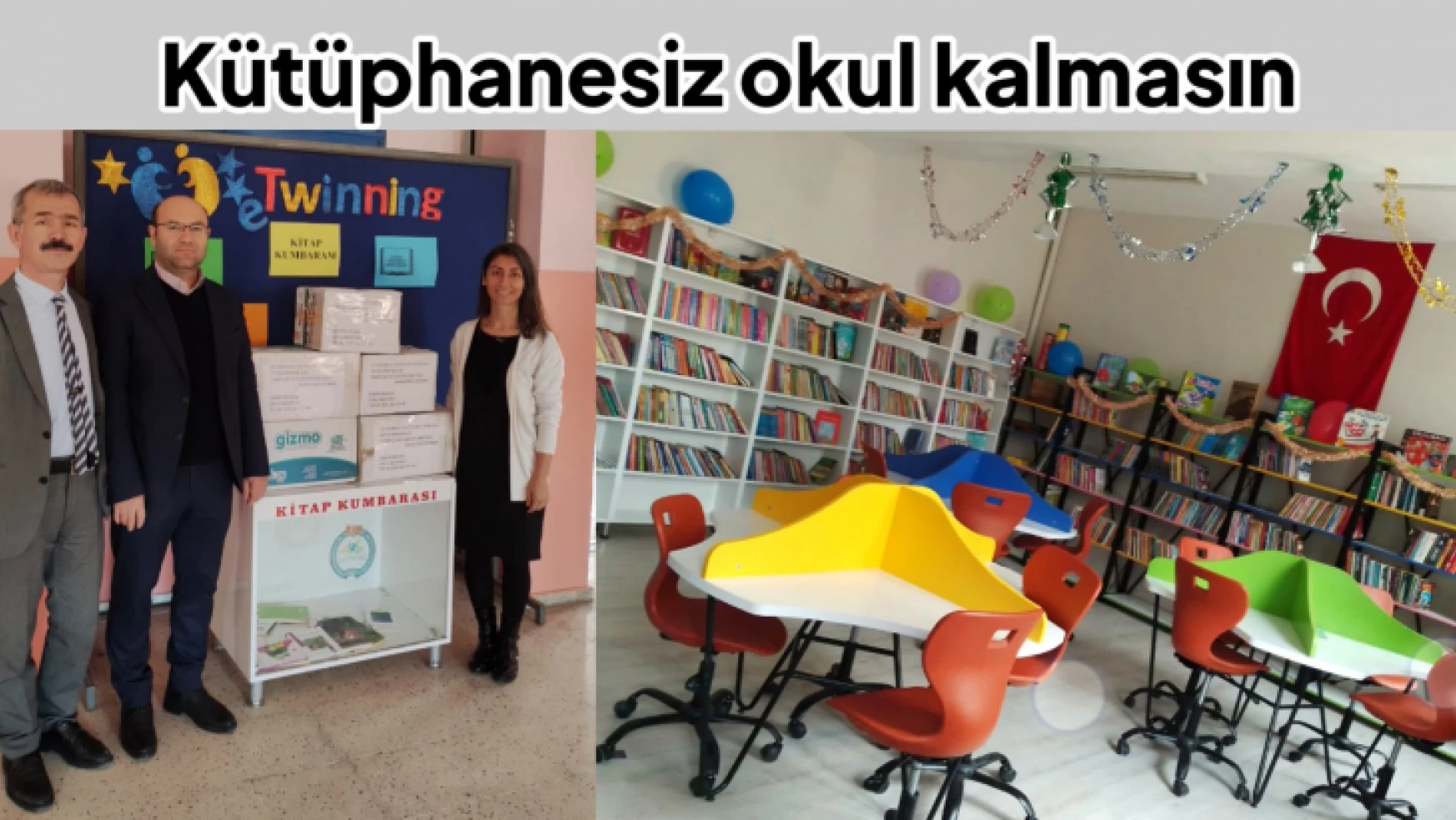 Köy okullarına kütüphane açılıyor