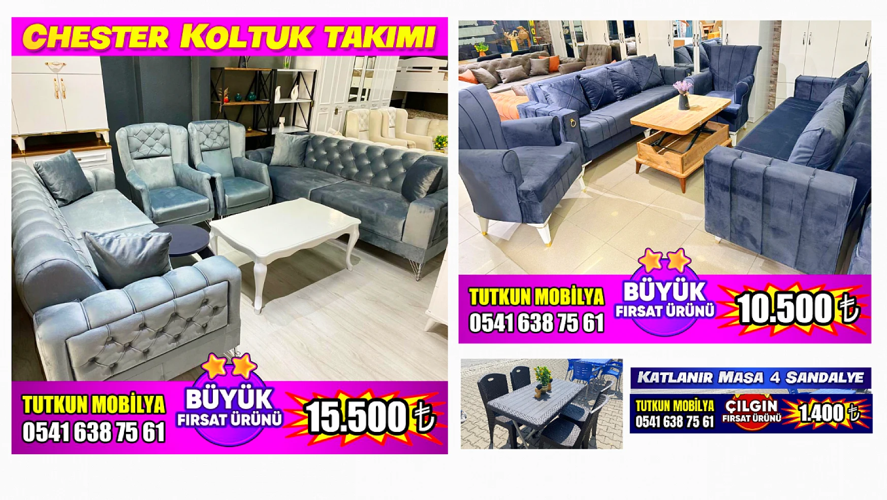 Tutkun mobilyadan kampanyalı ürünler