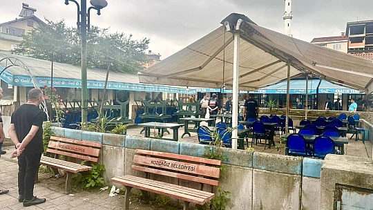 Çay bahçesinde silah sesi