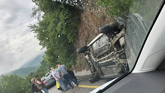 İnkumu yolunda kaza