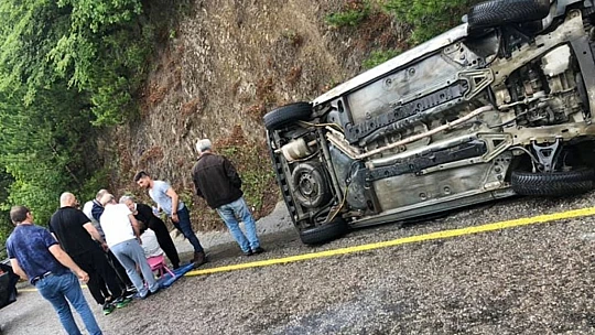 İnkumu yolunda kaza