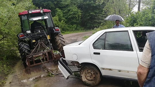 Hasankadı yolunda kaza