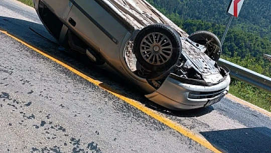 Ahmetusta rampasında kaza