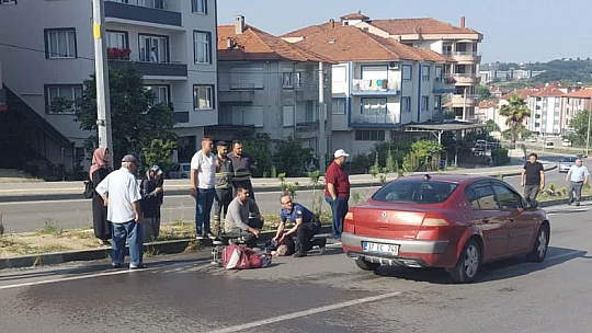 Yaşlı kadın yaralandı