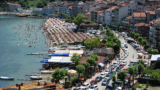 Sahillerde bayram yoğunluğu