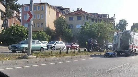 Yaşlı kadın yaralandı