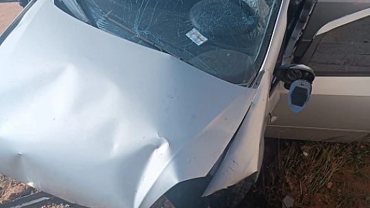 Bayrama gelen aile kaza yaptı