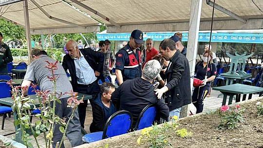 Çay bahçesinde silah sesi