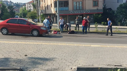 Yaşlı kadın yaralandı