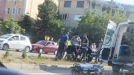 Yaşlı kadın yaralandı