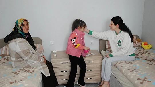 Kaldığı yurda ailesi ile yerleşti