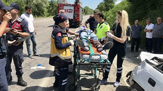 Bartın Çaycuma yolunda feci kaza!!!