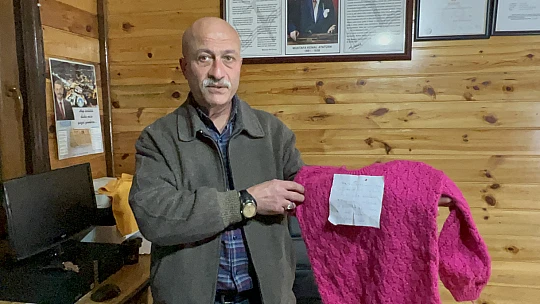 Poşetin içinden çıkan not