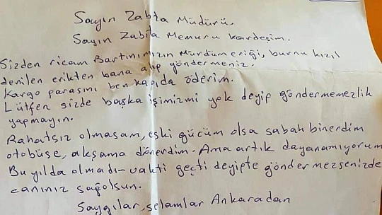 Zabıta ekiplerinden istedi