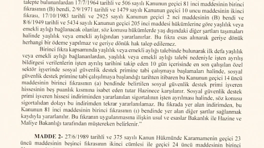 EYT'de sıcak gelişme