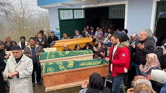5 kişilik aile toprağa verildi