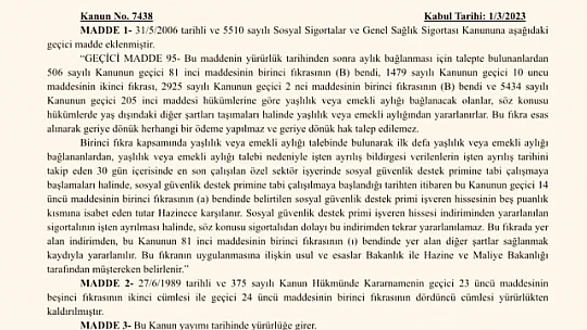 EYT Resmi Gazetede yayınlandı