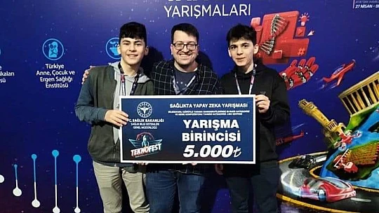 Bartınlı öğrenciler teknofest'te 1. oldu
