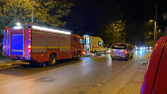Kontrolde çıkan otomobil ırmağa uçtu
