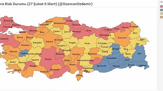 Bartın'da vaka sayısı patladı