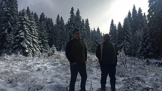 Bartın'da yaylalar beyaza büründü