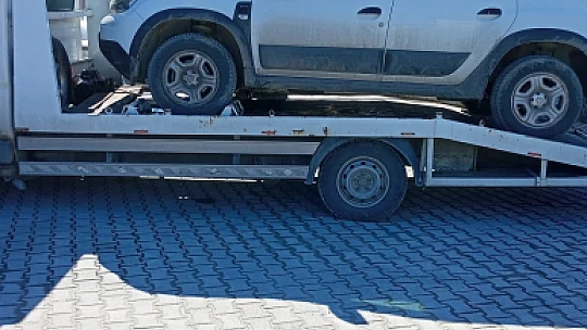 Sahte plakalı araç yakalandı